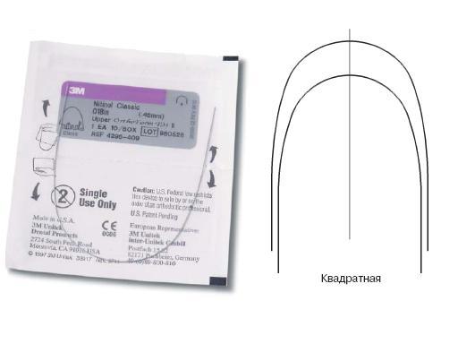 Дуга нитиноловая Юнитек Суперэластик / Unitek Nitinol Super Elastic Archwire OFII U 019х025 1шт 4297-815 купить