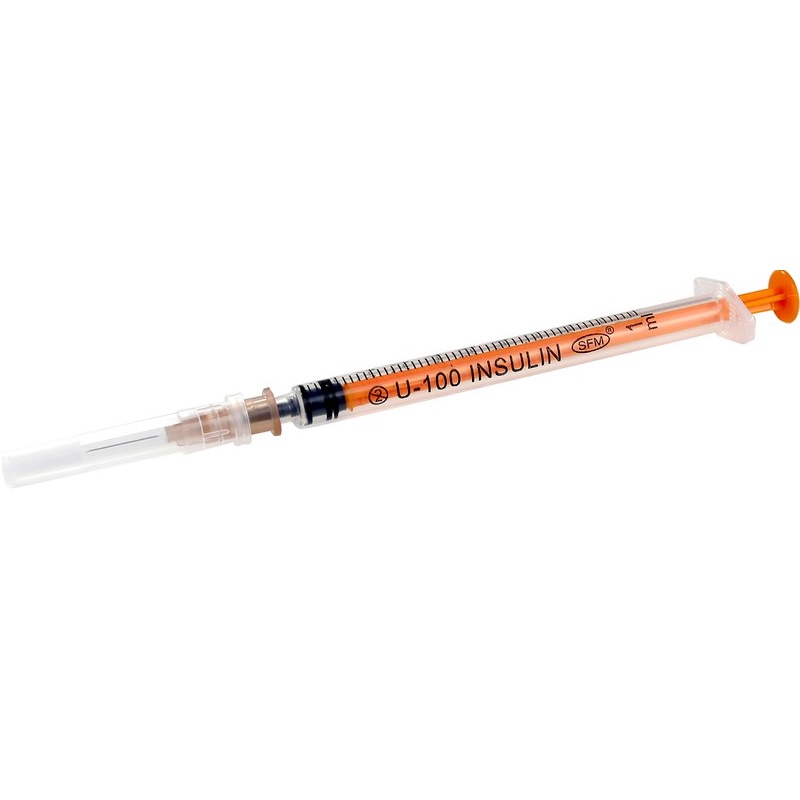 Шприц 1мл однораз инсулин  импортный