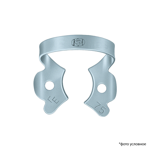 Клампы для раббердама / Rubber Dam Clamps 1шт №75 Matt  Dentech Corporation, Япония купить