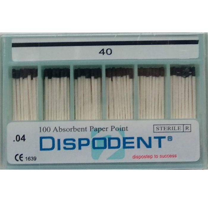Штифты бумажные 04 №40 100шт Dispodent купить